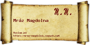 Mráz Magdolna névjegykártya
