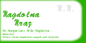 magdolna mraz business card